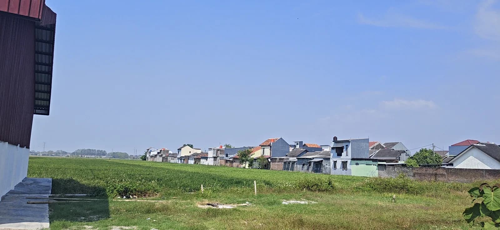 Lahan terbuka dan permukiman di Desa Dawuan